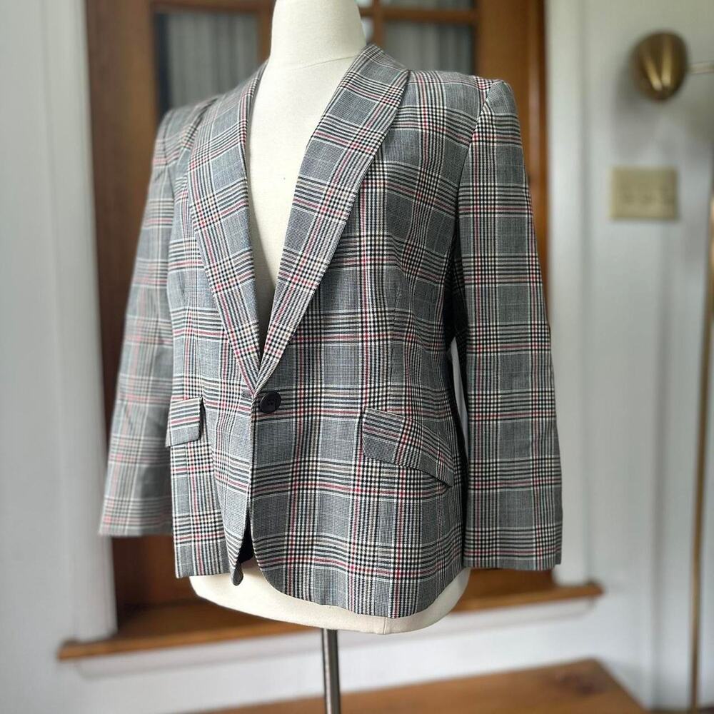 Vintage pendleton plaid wool blazer Size 18